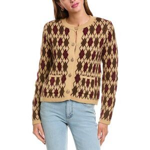 Colette Rose Womens  Cardigan, Brown